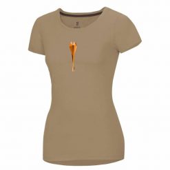 Koszulka damska Ocun Classic. Brązowe bluzki damskie Ocun, xl, bez wzorów, sportowe, bez kołnierzyka, bez ramiączek. Za 178.50 zł.