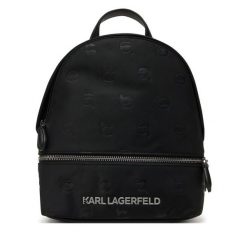 Plecak KARL LAGERFELD. Czarne plecaki damskie KARL LAGERFELD, bez wzorów. Za 559.99 zł.