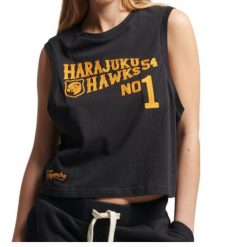 Koszulka turystyczna damska Superdry Vintage Collegiate Tank. Czerwone koszulki sportowe damskie Superdry, s, bez wzorów, z bawełny, bez ramiączek. Za 92.00 zł.