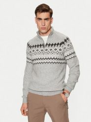 Guess Sweter M4PR59 Z3LQ0 Szary Regular Fit. Szare swetry męskie Guess, m, z aplikacjami, z syntetyku, bez kołnierzyka, bez ramiączek. Za 309.99 zł.