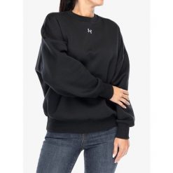 Bluza damska Under Armour UA Rival Fleece Oversized Crew. Czarne bluzy damskie Under Armour, m, bez wzorów, casualowe, bez ramiączek, bez kaptura. Za 172.99 zł.