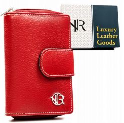 Portfel damski Rovicky RD-41-NDM czerwony. Czerwone portfele damskie ROVICKY, ze skóry. Za 79.99 zł.