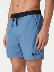 BOSS Szorty kąpielowe Starfish 50514429 Niebieski jasny Regular Fit. Niebieskie kąpielówki męskie Boss, m, bez wzorów, z syntetyku. Za 206.99 zł.