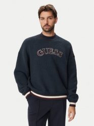 Guess Bluza Z6BR02 Z1741 Granatowy Oversize. Niebieskie bluzy męskie Guess, m, z aplikacjami, z syntetyku, bez ramiączek, bez kaptura. Za 445.99 zł.