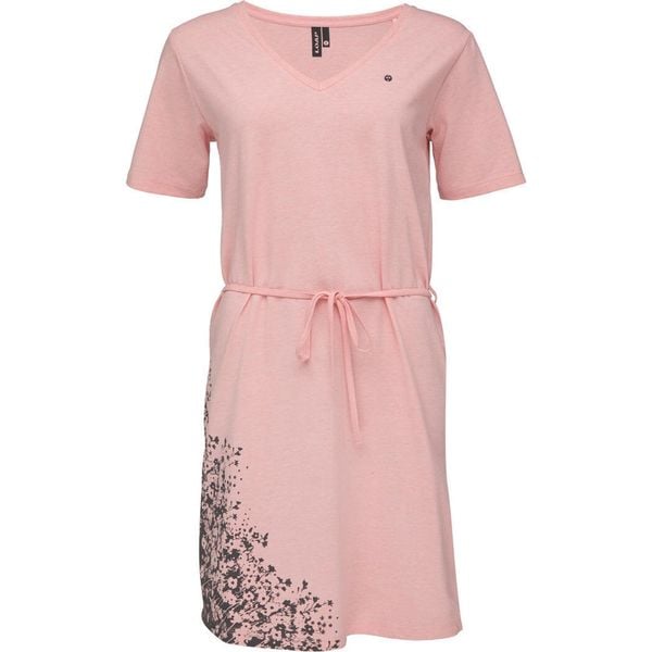 Lekka i oddychająca letnia sukienka dla kobiet Loap Aurora PNK1 M. Czerwone sukienki damskie Aurora, do pracy, na lato, m, bez wzorów, z bawełny, biznesowe, bez kołnierzyka, bez ramiączek, sportowe. Za 160.99 zł.