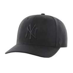 Czapka z daszkiem New York Yankees - Snapback - MVP Woolblend - Regulowana. Czarne czapki damskie 47 Brand, bez wzorów, sportowe. Za 116.95 zł.