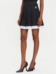 KARL LAGERFELD Spódnica mini A3W12021 Czarny Regular Fit. Czarne spódnice damskie KARL LAGERFELD, bez wzorów, z syntetyku, mini. Za 709.99 zł.