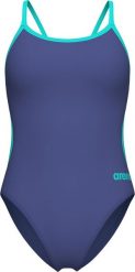 Damski Strój Kąpielowy Women's Swimsuit Lace Back Solid dress blues rozmiar 32. Stroje kąpielowe damskie ARENA, s, bez wzorów. Za 184.37 zł.