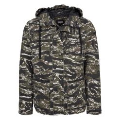 Urban classic tiger cotton parka. Czarne parki męskie Urban Classics, na zimę, m, bez wzorów, bez kołnierzyka, bez kaptura. Za 337.00 zł.