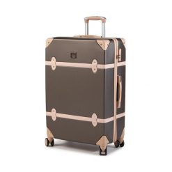 Walizka duża Semi Line. Brązowe walizki damskie Semi-line, bez wzorów, duże. Za 269.99 zł.