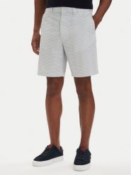 Tommy Hilfiger Szorty materiałowe Dover Print MW0MW42353 Biały Slim Fit. Białe szorty męskie Tommy Hilfiger, bez wzorów, z bawełny. Za 369.99 zł.