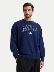 Adidas Bluza Seasonal Essentials Collegiate French Terry Crew Sweatshirt KG0514 Niebieski Regular Fit. Niebieskie bluzy męskie Adidas, m, bez wzorów, z syntetyku, bez ramiączek, bez kaptura. Za 259.99 zł.