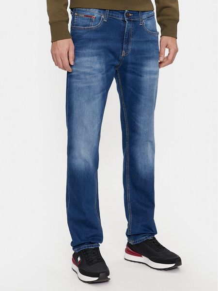 Tommy Jeans Jeansy Ryan DM0DM09551 Niebieski Straight Fit. Niebieskie jeansy męskie Tommy Jeans, z bawełny. Za 279.99 zł.