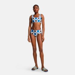 Orla Kiely Reversible damskie bikini odwracalne. Niebieskie bikini Regatta, bez wzorów, z tkaniny. W wyprzedaży za 285.00 zł.