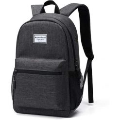 Plecak Aspensport 18 L Ciemnoszary. Szare plecaki męskie AMSPORT, bez wzorów, sportowe. Za 91.19 zł.