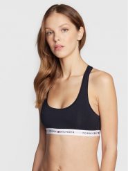 Tommy Hilfiger Biustonosz top UW0UW03820 Granatowy. Niebieskie biustonosze Tommy Hilfiger, l, bez wzorów, z bawełny, bez kołnierzyka, bez ramiączek. Za 109.99 zł.