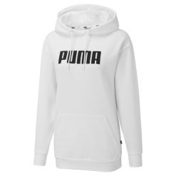 Bluza dresowa damska Puma ESS OVERSIZED. Białe bluzy damskie Puma, xs, bez wzorów, z dresówki, bez ramiączek, bez kaptura. Za 193.99 zł.