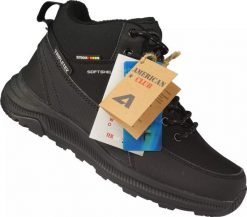 Buty trekkingowe męskie American Club Młodzieżowe buty zimowe trekkingowe American Club DWT232/24BL czarne 38. Czarna trekkingi męskie American CLUB, na zimę, bez zapięcia. Za 195.00 zł.