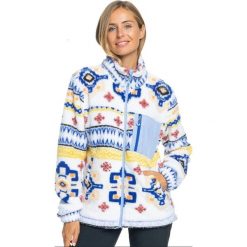 Bluza damska ROXY Alabama Full Zip. Białe bluzy damskie Roxy, na zimę, m, bez wzorów, sportowe, bez ramiączek, bez kaptura. Za 249.99 zł.