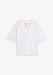 T-shirt oversize z czystej bawełny organicznej. Czerwone t-shirty damskie bonprix, bez wzorów, z bawełny, bez kołnierzyka, bez ramiączek. Za 27.99 zł.
