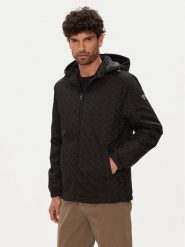 Guess Kurtka przejściowa M5YL14 WHEW2 Czarny Regular Fit. Czarne kurtki męskie Guess, m, z aplikacjami, z syntetyku, bez kaptura. Za 609.99 zł.