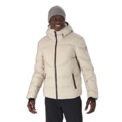 Kurtka narciarska z merino Rossignol Signature Down. Brązowe kurtki sportowe męskie Rossignol, na zimę, m, bez wzorów, z materiału, bez kaptura, narciarskie. Za 1,881.50 zł.