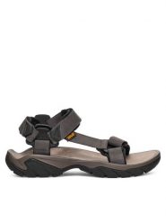 Teva Sandały Terra Fi 5 Universal Leather 1099442 Szary. Szare sandały męskie Teva, bez wzorów, z nubiku, bez zapięcia. Za 549.99 zł.
