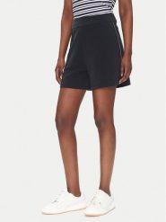EA7 Emporio Armani Szorty materiałowe 7W000176 AF12643 UC001 Czarny Regular Fit. Czarne szorty damskie EA7 Emporio Armani, bez wzorów, z materiału. Za 299.99 zł.