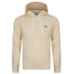 Bluza unisex Lacoste SH1701. Białe bluzy damskie Lacoste, xl, bez wzorów, z bawełny, eleganckie, bez ramiączek, z kapturem. Za 427.00 zł.