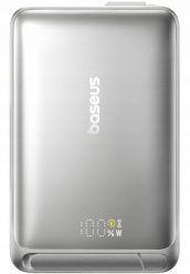 Baseus Nomos Qi2 10000 mAh 45W Powerbank z ładowaniem indukcyjnym Szary. Szare powerbanki Baseus. Za 209.18 zł.