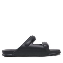Klapki Melissa. Czarne klapki damskie Melissa, bez wzorów, bez obcasa, bez zapięcia. Za 299.99 zł.