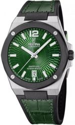 Zegarek Festina Zegarek męski Festina F22005-3 zielony. Zielone zegarki męskie Festina, bez wzorów. Za 3,299.00 zł.