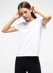 Damski T-Shirt Mustang Style Ada General White 1013929 2045. Białe t-shirty damskie Mustang, s, bez wzorów, bez kołnierzyka, bez ramiączek. Za 69.99 zł.