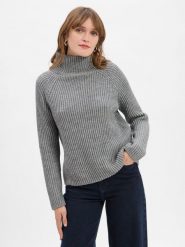 Drykorn Sweter z zawartością wełny i alpaki - Arwen Kobiety Sztuczne włókno szary, XS. Szare swetry nierozpinane damskie DRYKORN, xs, bez wzorów, z materiału, eleganckie, bez kołnierzyka, bez ramiączek. Za 549.95 zł.