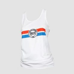 Damski tank top Miler Roger. Białe topy damskie LIFE PRO NUTRITION, bez wzorów, bez kołnierzyka, bez ramiączek. Za 168.99 zł.