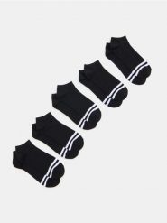 Skarpetki z bawełną 5 pack - czarny. Czarne skarpety męskie Sinsay, bez wzorów, z bawełny. Za 15.99 zł.