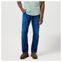 WRANGLER MĘSKIE SPODNIE JEANSOWE WRANGLER TEXAS STEEL GRIT 112364451. Jeansy męskie Wrangler, z jeansu. Za 229.99 zł.