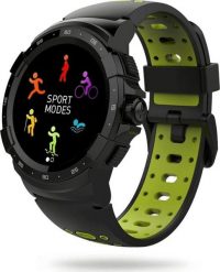 Smartwatch MyKronoz ZeSport2 Czarno-zielony (001907260000). Czarne zegarki smartwatch MYKRONOZ, bez wzorów. Za 230.99 zł.