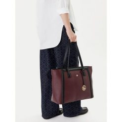 Torebka Beverly Hills Polo Club. Czerwone shopperki damskie Beverly Hills Polo Club, bez wzorów, bez dodatków. Za 229.99 zł.