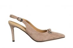 Czółenka Loretta Vitale D40320 Khaki 514262, Beżowy, Skóra naturalna - 39. Brązowe czółenka damskie Loretta Vitale, z aplikacjami, ze skóry, bez obcasa, na szpilce, bez zapięcia. W wyprzedaży za 269.10 zł.