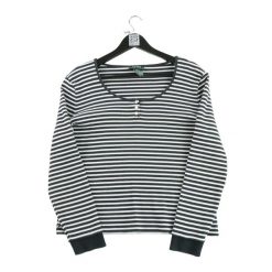 Second life - Damski czarny sweter - Jak nowy. Czarne swetry nierozpinane damskie Ralph Lauren, bez wzorów, sportowe, bez kołnierzyka, bez ramiączek. Za 127.76 zł.