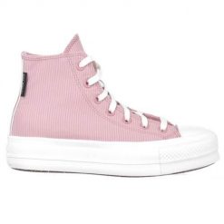 Buty do chodzenia damskie Converse A06148C. Niebieskie obuwie sportowe damskie Converse, bez wzorów, z materiału, bez zapięcia, trekkingowe. W wyprzedaży za 382.15 zł.