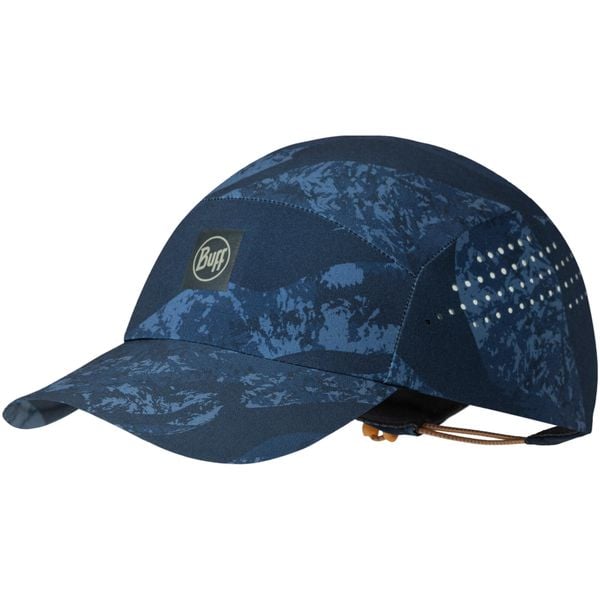 Czapka z daszkiem BUFF PACK SPEED CAP EUKAR NAVY. Niebieskie czapki damskie Buff, na lato, bez wzorów, z materiału, wakacyjne. Za 216.00 zł.