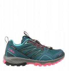 Buty trailowe damskie CMP Atik Waterproof - deep lake/purple fluo. Fioletowe obuwie sportowe damskie CMP, bez wzorów, bez zapięcia. Za 392.51 zł.