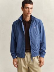 Gant Męska kurtka Hampshire Mężczyźni Sztuczne włókno niebieski jednolity, L. Niebieskie kurtki męskie GANT, l, bez wzorów, z włókna, bez kaptura. Za 1,399.95 zł.