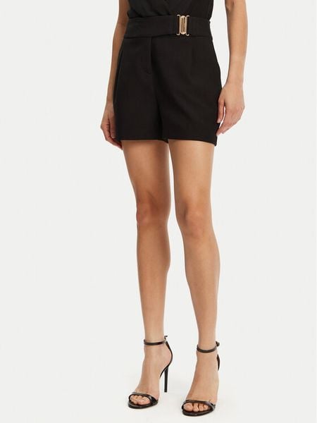 Morgan Szorty materiałowe 251-SHOU.F Czarny Wide Leg. Czarne szorty damskie Morgan, bez wzorów, z materiału. Za 299.99 zł.