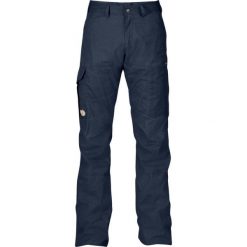 Spodnie turystyczne męskie Fjallraven Karl Pro Trousers. Niebieskie spodnie sportowe męskie Fjällräven, l, bez wzorów, trekkingowe. Za 629.99 zł.