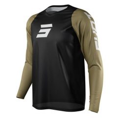 Dżersej z długim rękawem Shot Neo defender. Czarne bluzy męskie SHOT RACE GEAR, bez wzorów, z dżerseju, sportowe, bez ramiączek, bez kaptura. Za 139.00 zł.