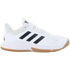 Buty sportowe adidas Court Flight Indoor Volleyball. Białe obuwie sportowe damskie Adidas, bez wzorów, z syntetyku, bez zapięcia, do siatkówki. Za 390.00 zł.
