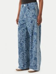 Adidas Jeansy Liberty London Firebird KR6675 Niebieski Loose Fit. Niebieskie jeansy damskie Adidas, bez wzorów, z bawełny. Za 439.99 zł.